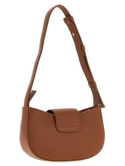 Ferragamo Braunes Kalbsleder Damen Crossbody Tasche