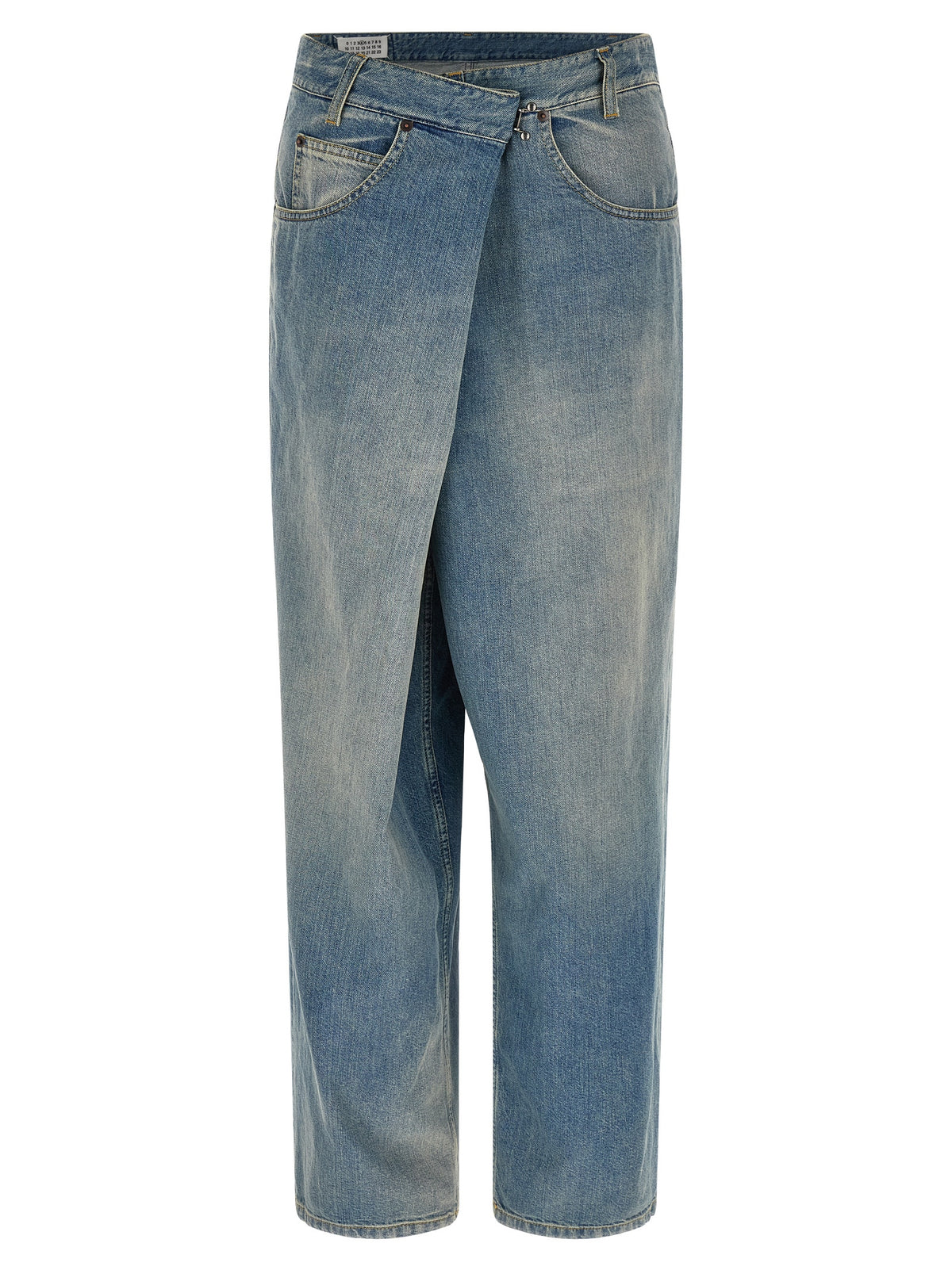Maison Margiela Jeans Blu a Gamba Dritta in Cotone