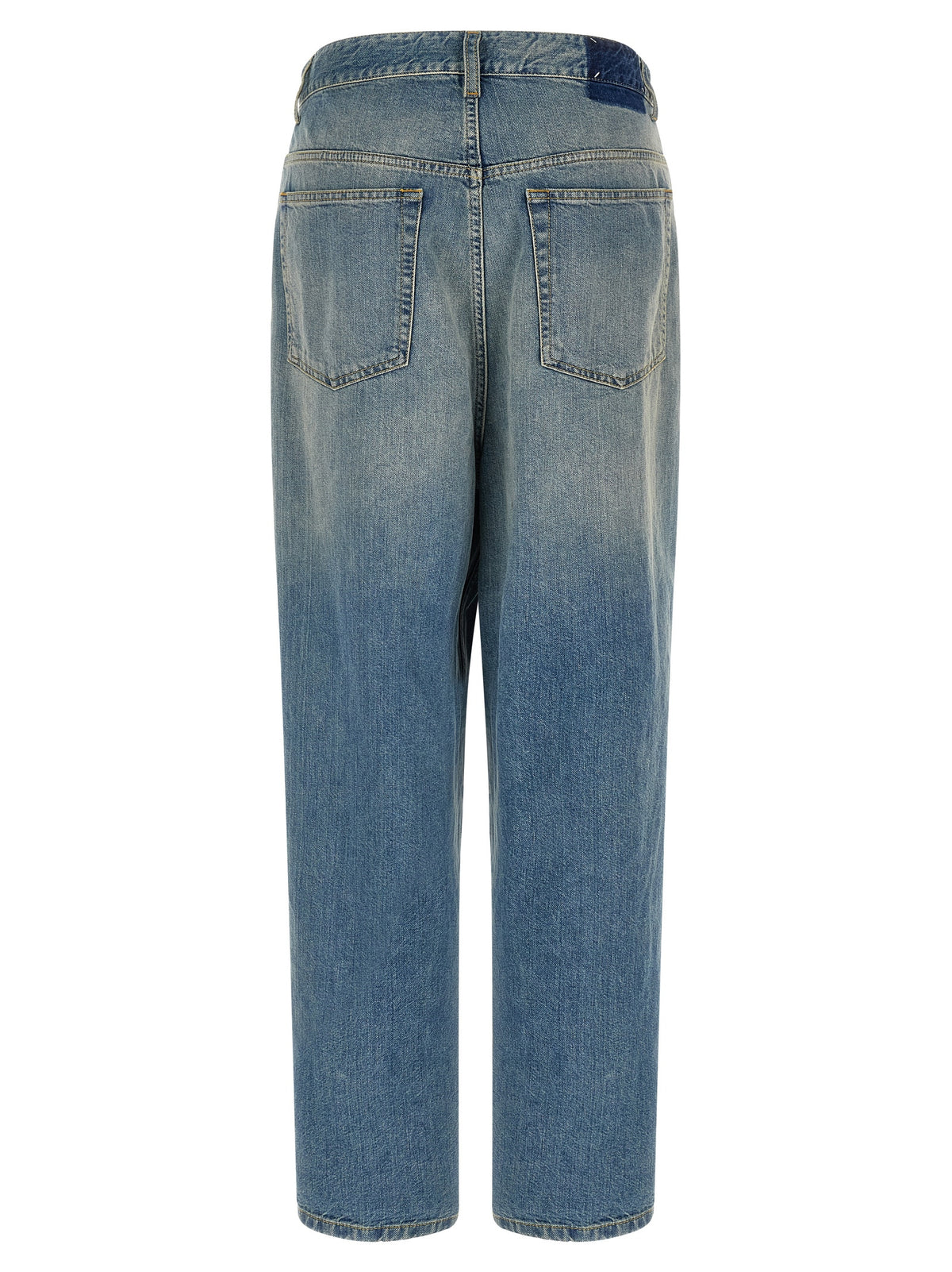 Maison Margiela Jeans Blu a Gamba Dritta in Cotone