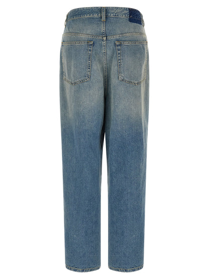 Maison Margiela Jeans Blu a Gamba Dritta in Cotone