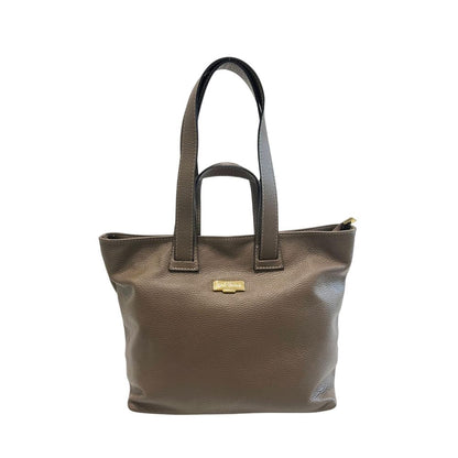 Baldinini Trend Taupefarbene Handtasche aus Rindsleder