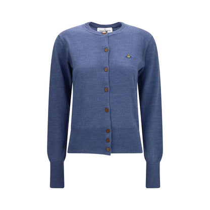 Vivienne Westwood Blauer Wollcardigan