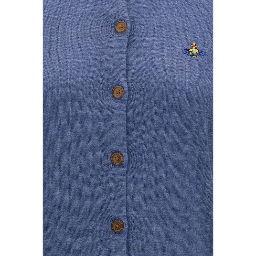 Vivienne Westwood Blauer Wollcardigan – Produktansicht 3