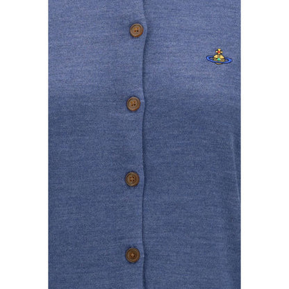Vivienne Westwood Blauer Wollcardigan – Produktansicht 3