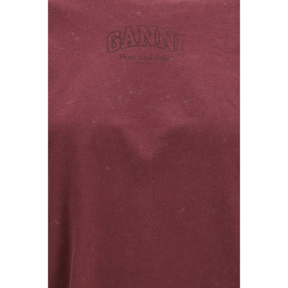 Ganni Sweatshirt aus Baumwolle in Bordeaux – Produktansicht 3