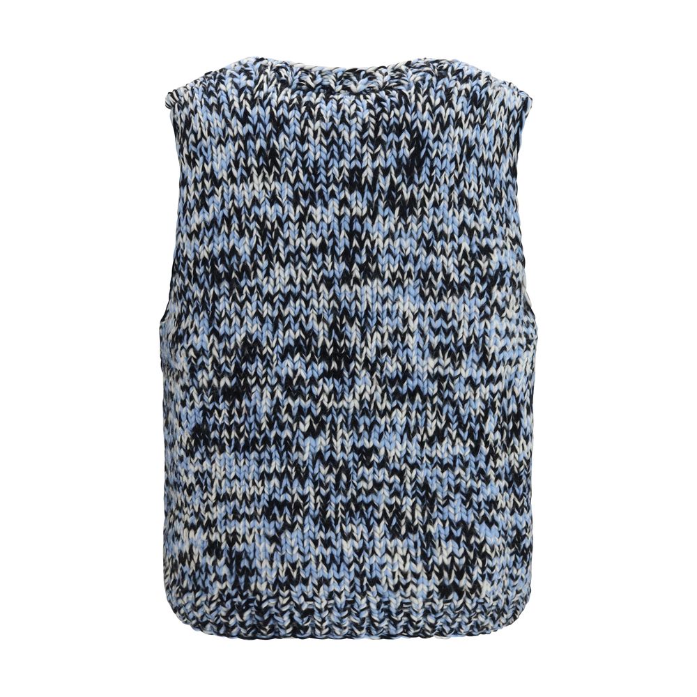 Ganni Ärmelloser Wollpullover in Multicolor – Produktansicht 2