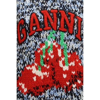 Ganni Ärmelloser Wollpullover in Multicolor – Produktansicht 3