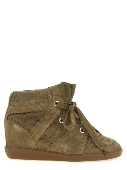 Isabel Marant Beige Sneaker aus Rindsleder
