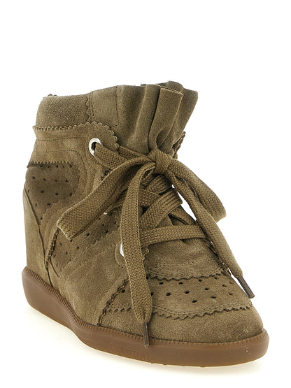 Isabel Marant Beige Sneaker aus Rindsleder