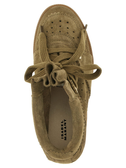 Isabel Marant Beige Sneaker aus Rindsleder