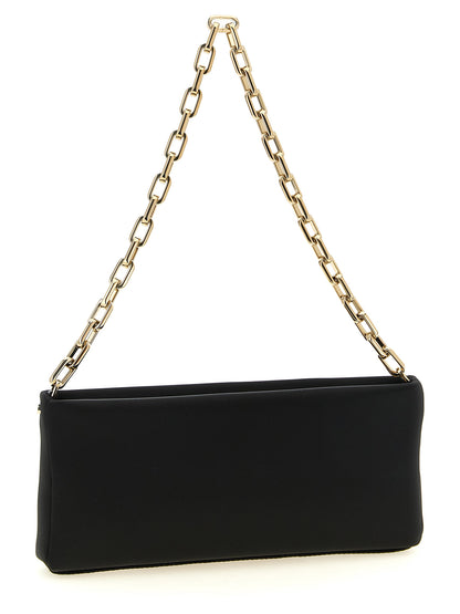 Christian Louboutin Schwarze Clutch aus Elasthan – Produktansicht 2