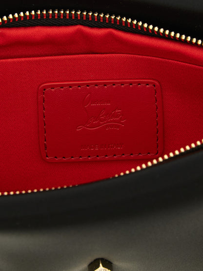 Christian Louboutin Schwarze Clutch aus Elasthan – Produktansicht 4