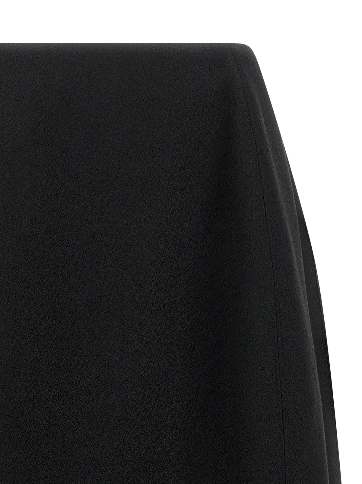 Jil Sander Schwarzer Midirock aus Schurwolle – Produktansicht 3
