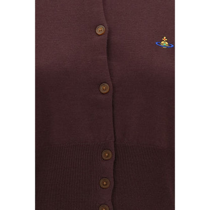 Vivienne Westwood Lila Seidenstrickjacke