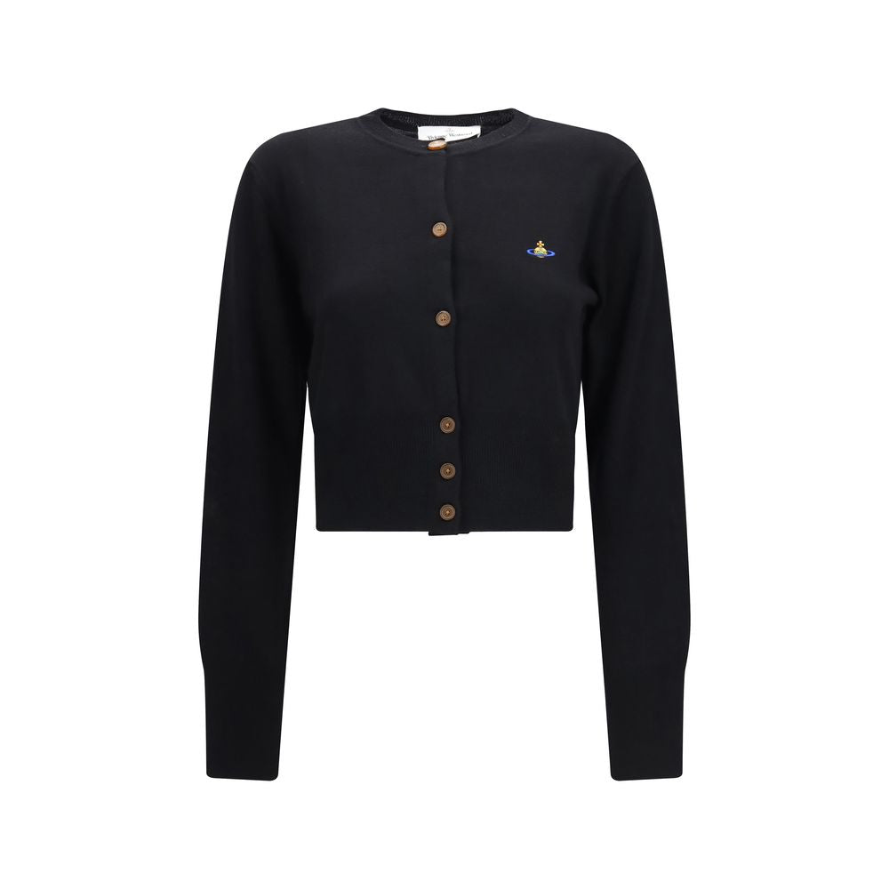 Vivienne Westwood Cardigan Nero in Seta