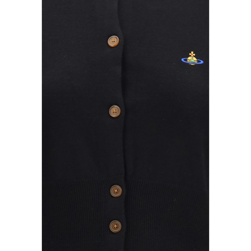 Vivienne Westwood Cardigan Nero in Seta