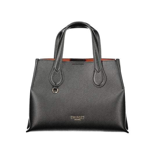 Twinset Schwarze Handtasche aus Polyethylen