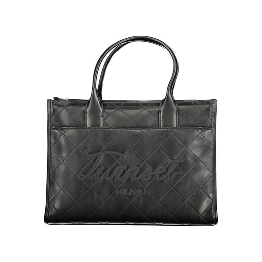 Twinset Schwarze Tote Bag mit Außentasche