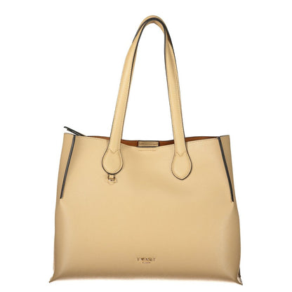 Twinset Beige Tote Bag mit Schulterriemen