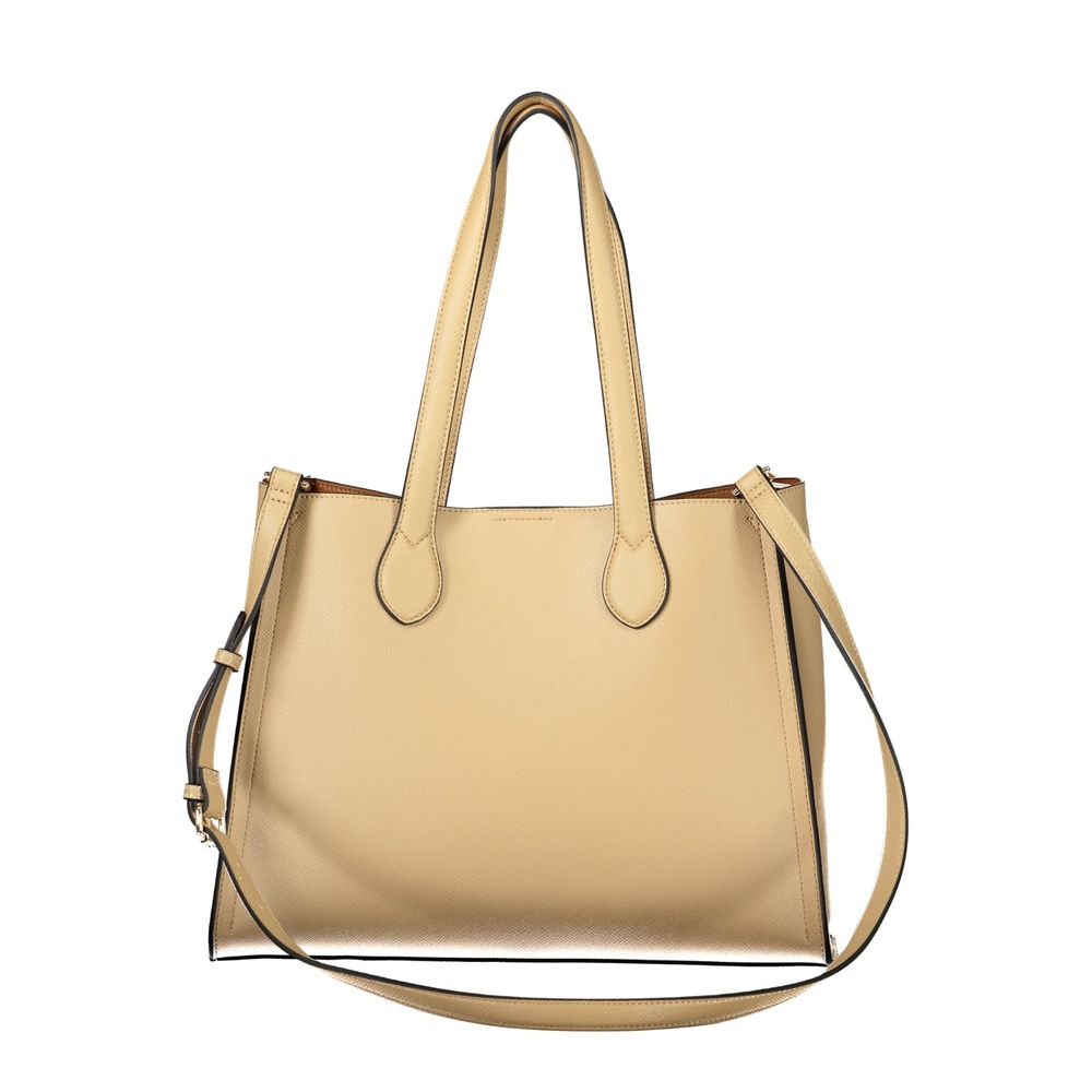 Twinset Beige Tote Bag mit Schulterriemen