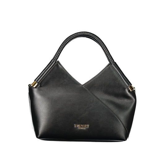 Twinset Schwarze Handtasche aus Polyethylen