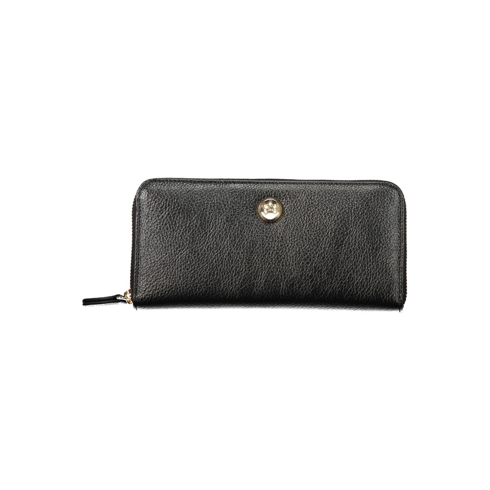 Twinset Schwarzes Zip-Around-Portemonnaie