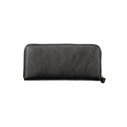 Twinset Schwarzes Zip-Around-Portemonnaie
