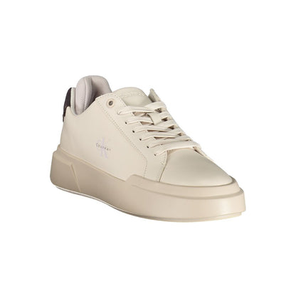 Calvin Klein White Sand Sneaker mit Grey-Lilac-Details