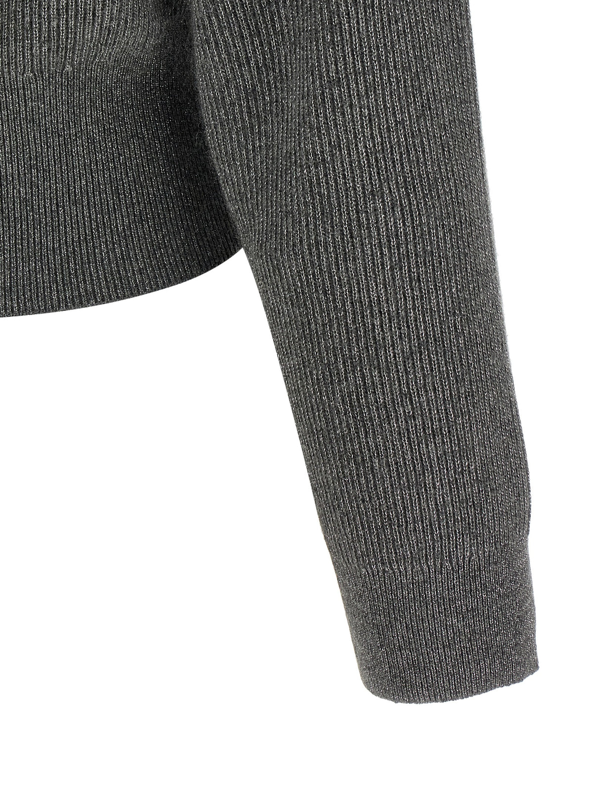 Brunello Cucinelli Grauer Cardigan aus Kaschmirmischung – Produktansicht 4 | Arca Lucia