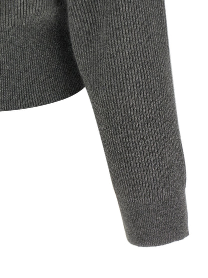 Brunello Cucinelli Grauer Cardigan aus Kaschmirmischung – Produktansicht 4 | Arca Lucia