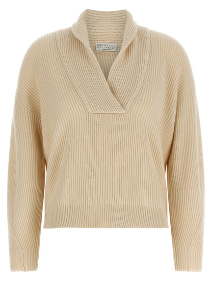 Brunello Cucinelli Cardigan Beige in Cashmere