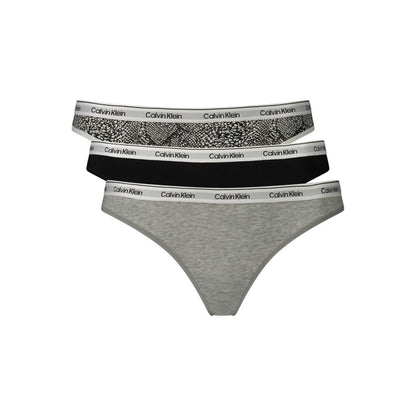 Calvin Klein Grauer Baumwoll-String für Damen – Produktansicht 1 | Arca Lucia
