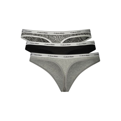 Calvin Klein Grauer Baumwoll-String für Damen – Produktansicht 2 | Arca Lucia