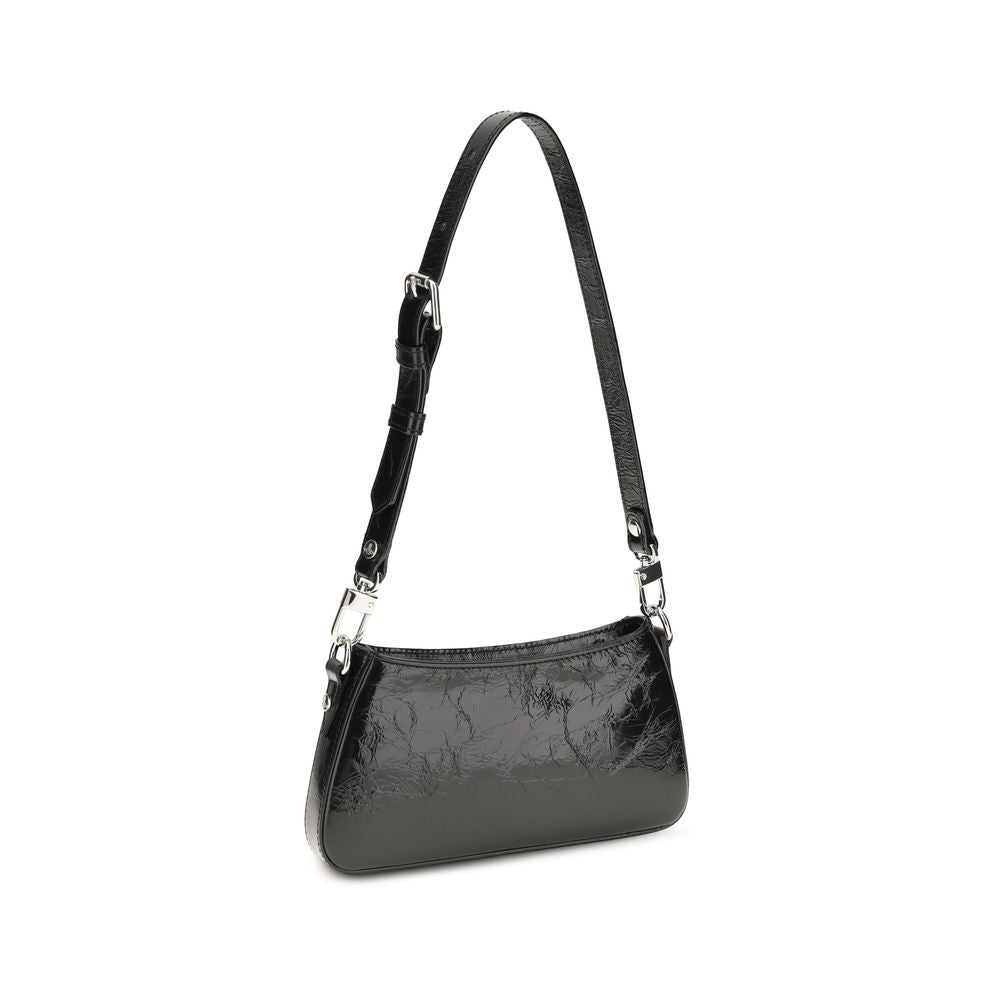 Vivienne Westwood Bos Taurus Borsa a Spalla in Pelle di Vitello – Nero