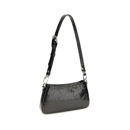 Vivienne Westwood Bos Taurus Borsa a Spalla in Pelle di Vitello – Nero