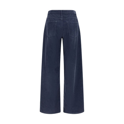 The Row Pantaloni Casual Blu in Cotone
