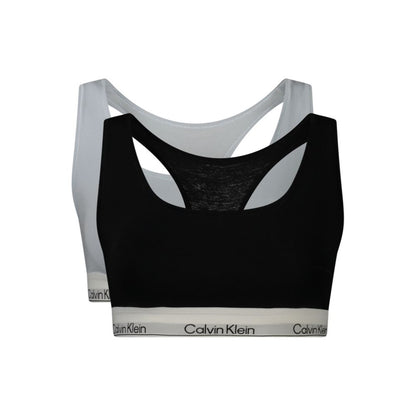 Calvin Klein Bralette 2er-Pack Schwarz/Hellblau – Produktansicht 1 | Arca Lucia