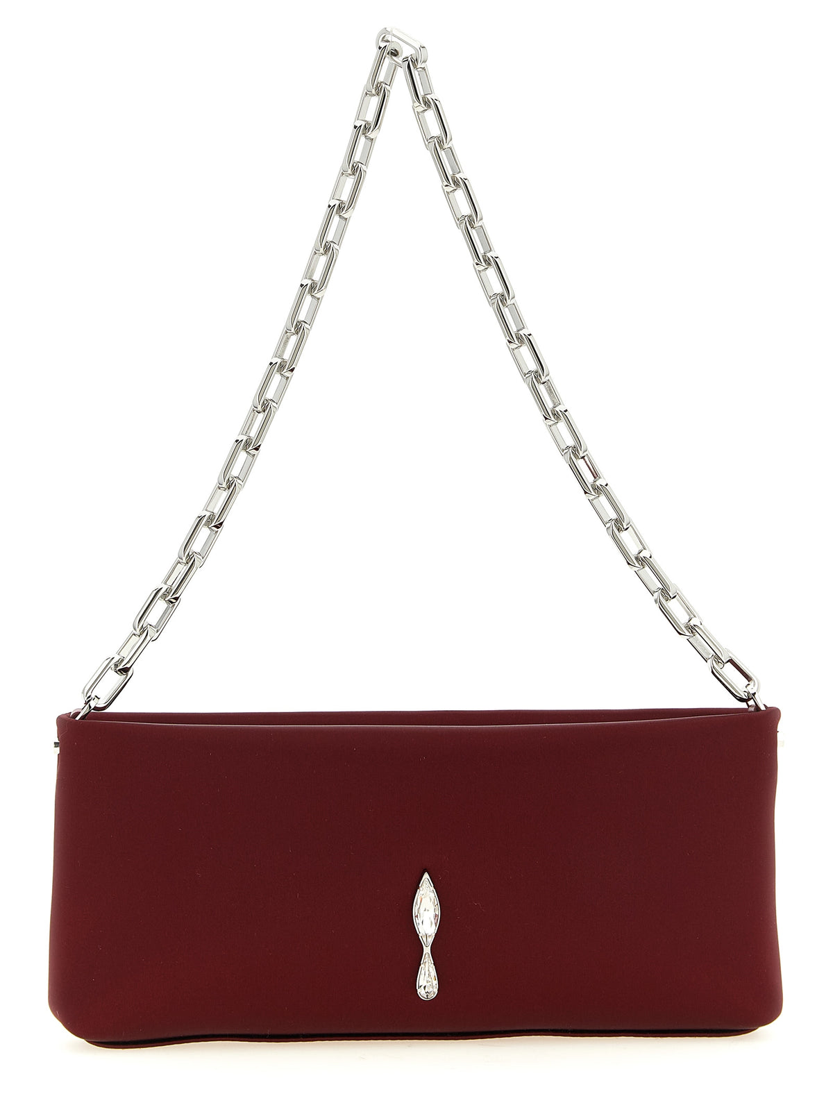 Christian Louboutin Bordeaux Elastan Clutch Bag