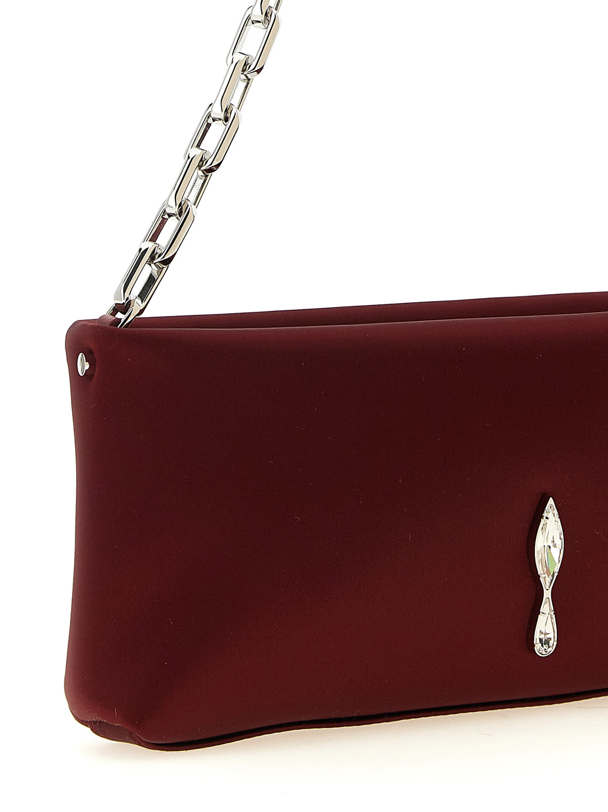 Christian Louboutin Bordeaux Elastan Clutch Bag
