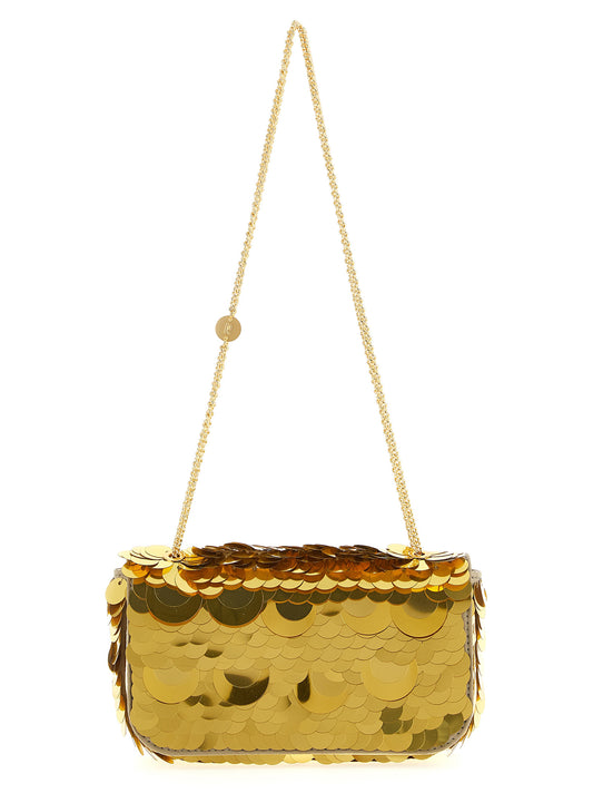 Paco Rabanne Borsa a Spalla in Poliestere – Color Oro