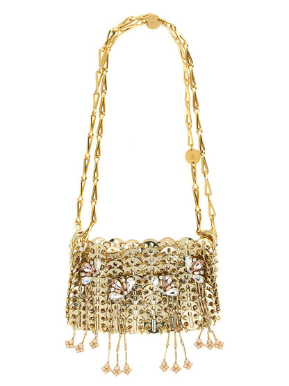 Rabanne 1969 Nano Goldfarbene Schultertasche