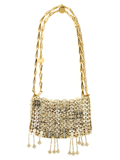 Rabanne 1969 Nano Goldfarbene Schultertasche