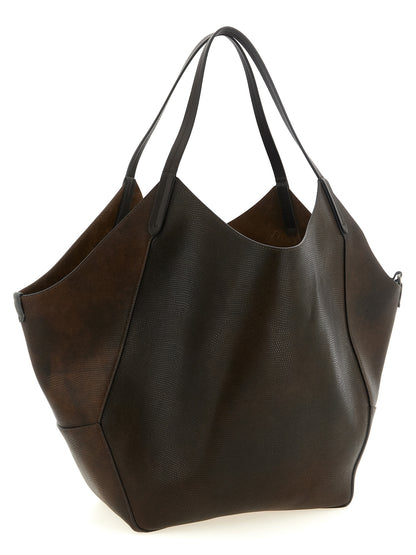 Brunello Cucinelli Braune Kalbsleder-Tote Bag