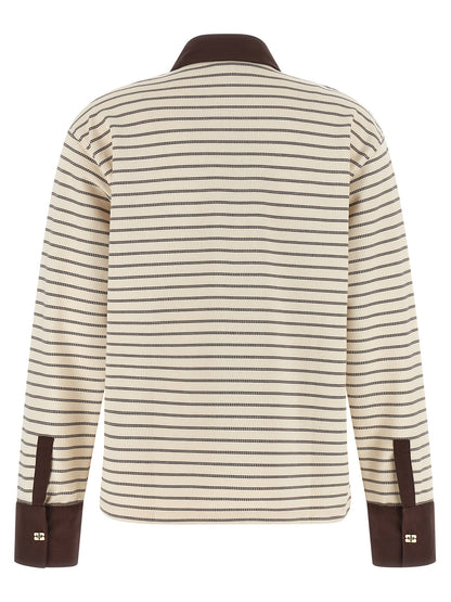 Ganni Brauner Baumwollcardigan