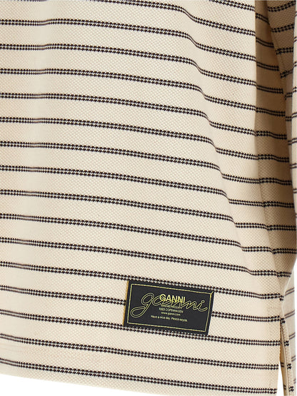 Ganni Brauner Baumwollcardigan