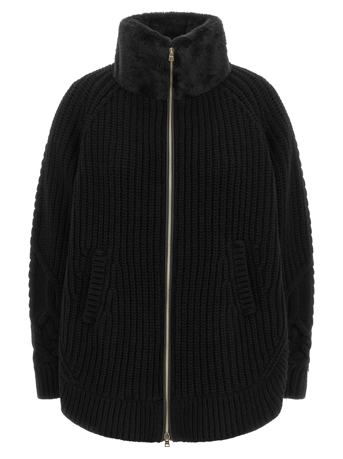 Herno Schwarzer Wollcardigan – Produktansicht 1 | Arca Lucia