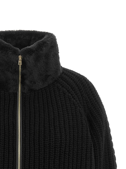 Herno Schwarzer Wollcardigan – Produktansicht 3 | Arca Lucia
