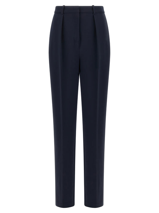 Elisabetta Franchi Blaue Zigarettenhose aus Polyester