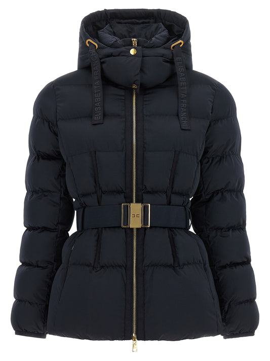 Elisabetta Franchi Polyester Jacket Full-Length – Black