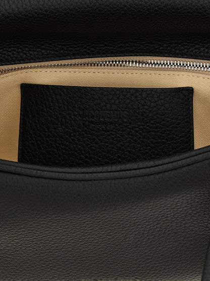 Jacquemus Schwarze Kalbsleder-Handtasche